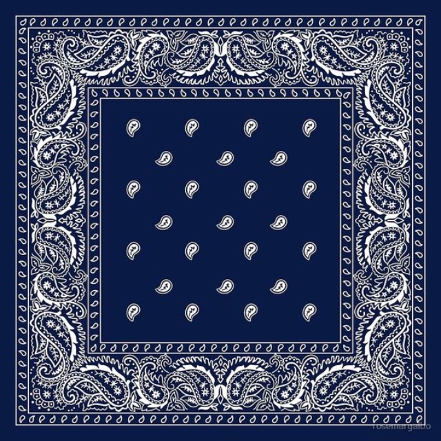 Wholesale Promotion in Stock Fabulous Design Blue Multi Colors Headwear Scarf Cotton square Amazing Trendy Bandana Wear Bandana