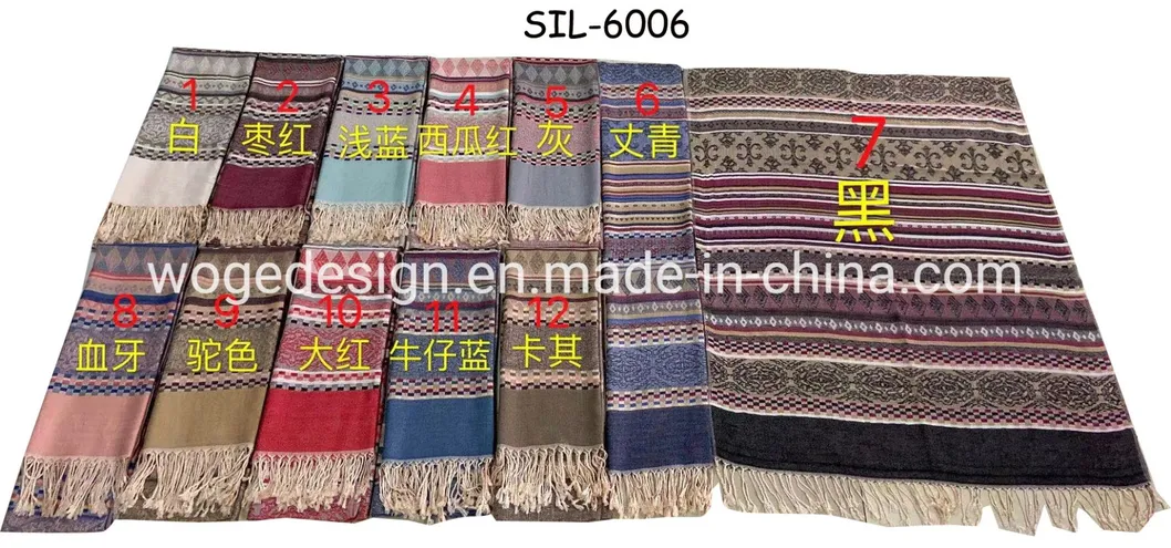 Soft 100%Viscose Long Pashmina Stole