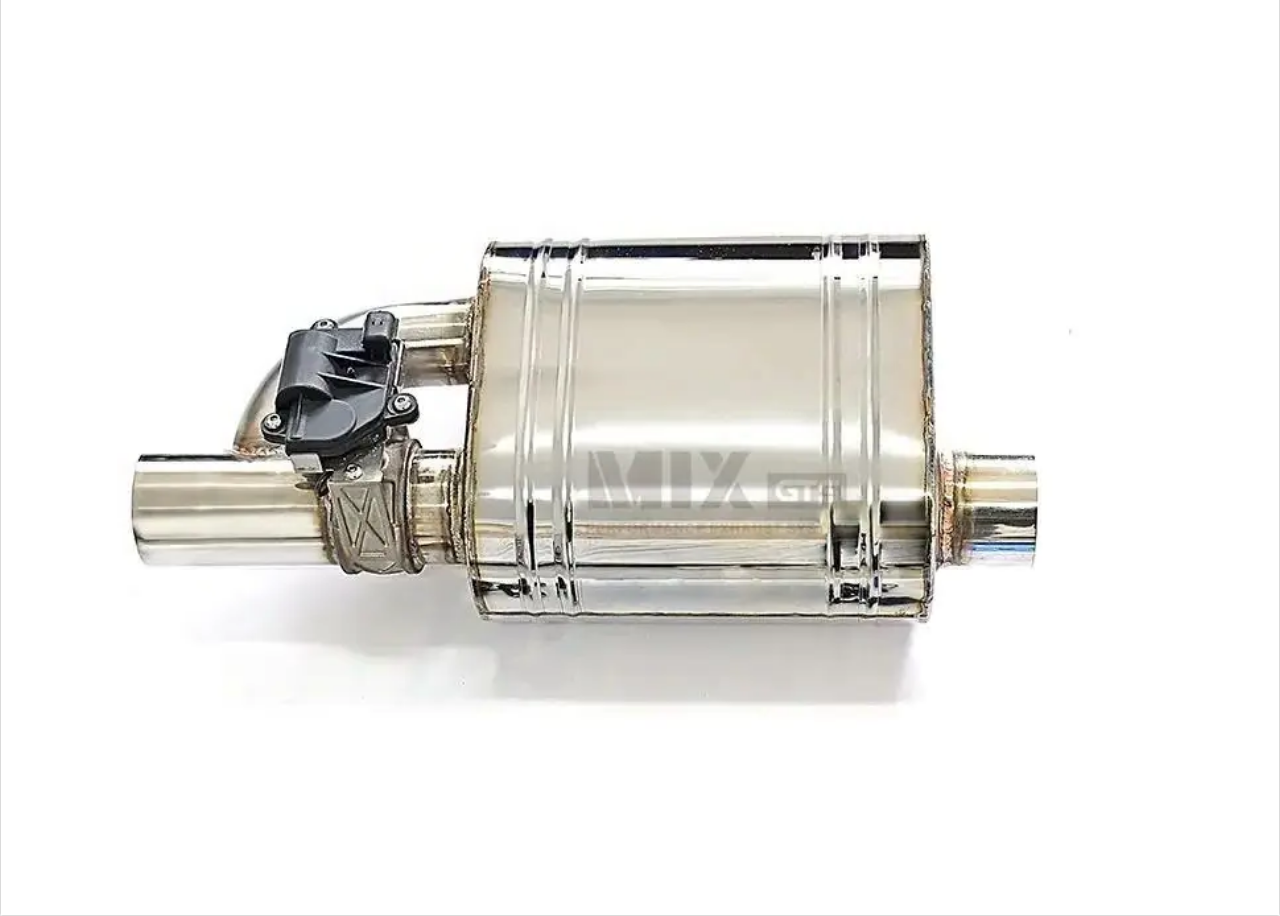 Universal Single Motorized Valve Muffler (with Remote) High Performance Exhaust Refit Perfect Installation Racing Performance