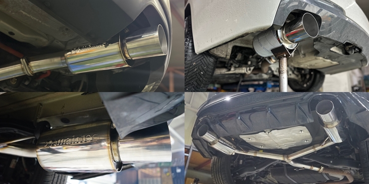 Universal Muffler Stainless Steel 304 1.5t Straight Pipe Tuning Muffler (OEM Custom) made in Korea