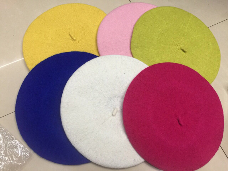 Hot Sale Stock Promotion Fashion French Beret Cheap Adults Wool Felt Beret Hat for Women