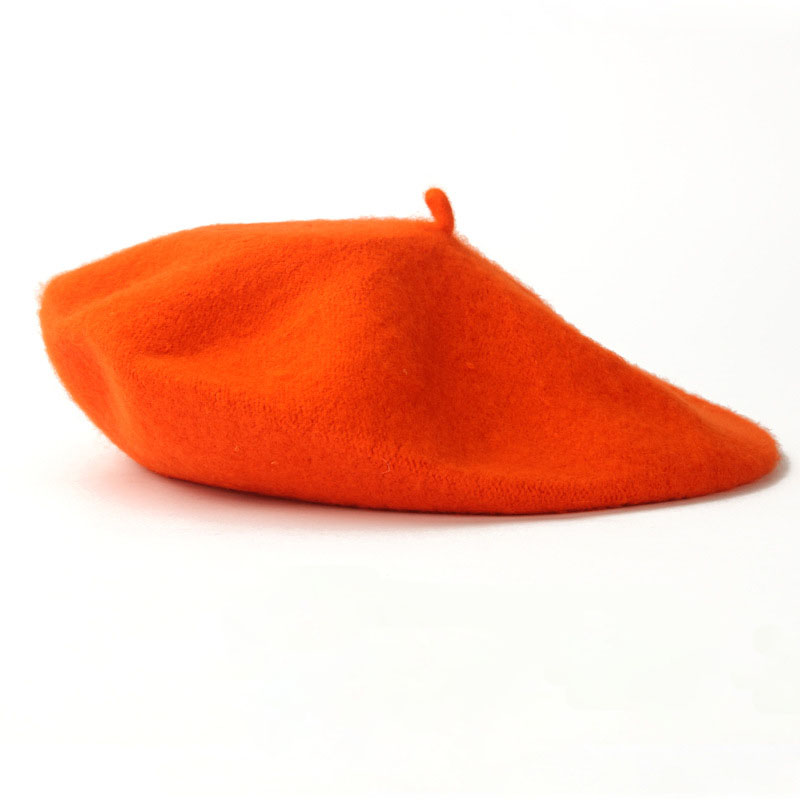 High Quality Thick Wool Autumn Winter Women Beret Hat Cap with Stocks