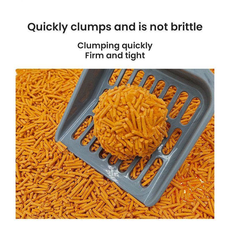 Advanced Clumping Technology Tofu Cat Litter with Instant Odor Lock Minimal Tracking and Water-Soluble Properties Cat Sand for Easy Cleaning and Disposal