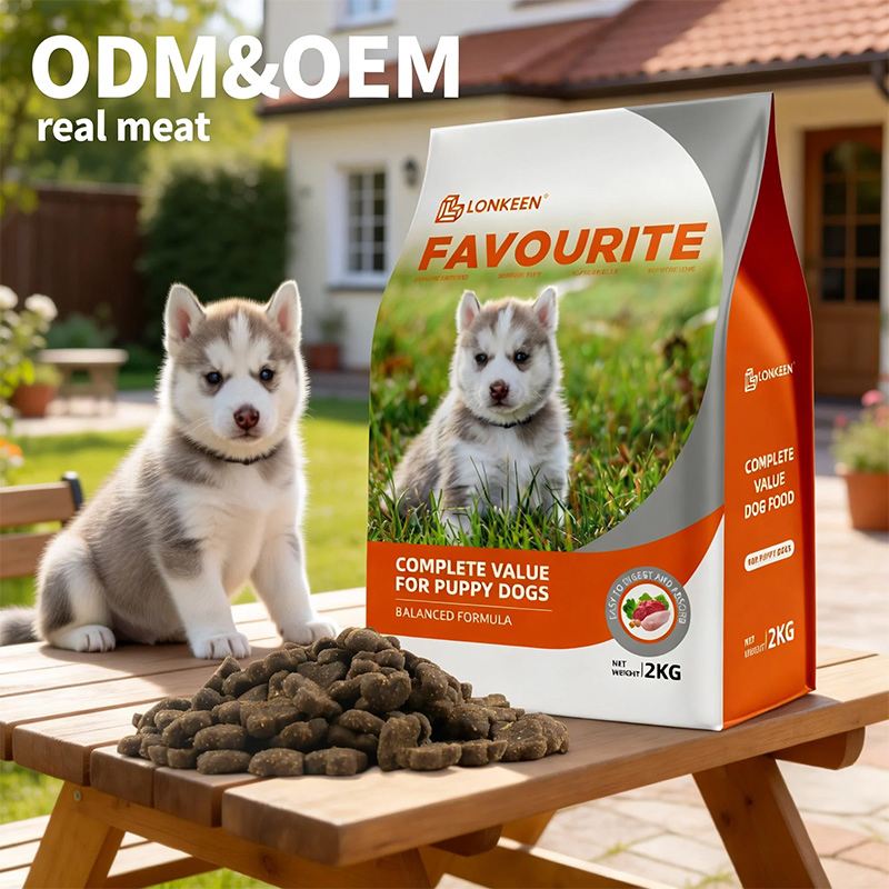 High-Protein Customized Shapes Dry Dog Food with Fresh Vegetables
