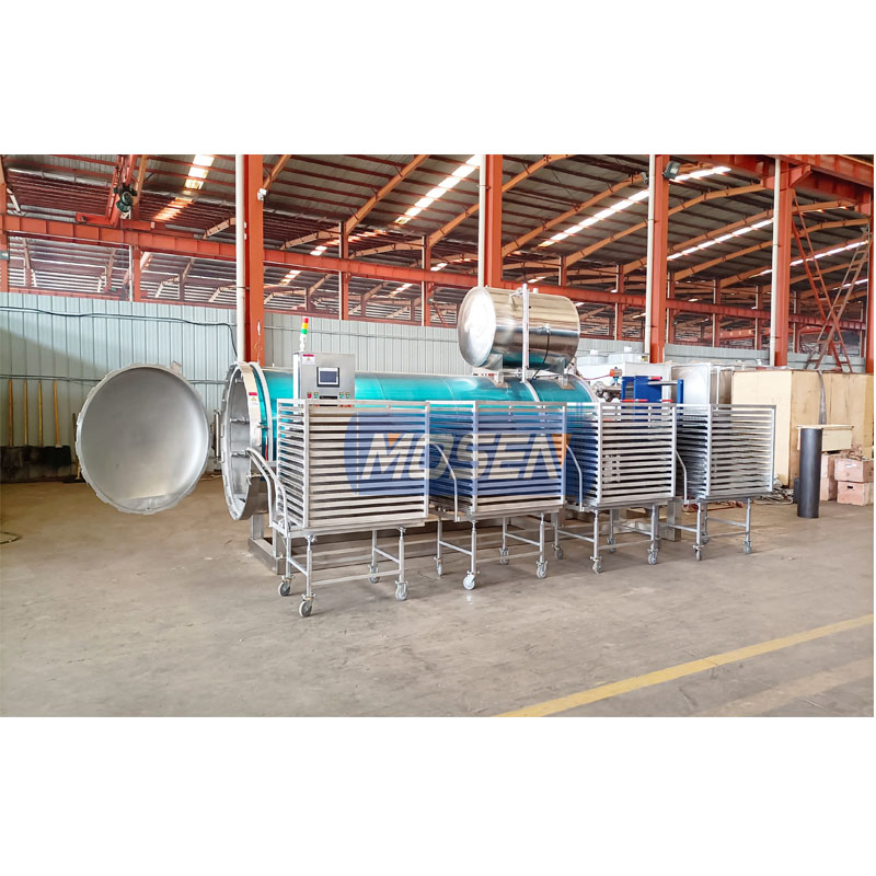 Industrial Automatic Steam Pressure Water Spray Retort for Glass Bottle Ready Meals Pouch Pet Food