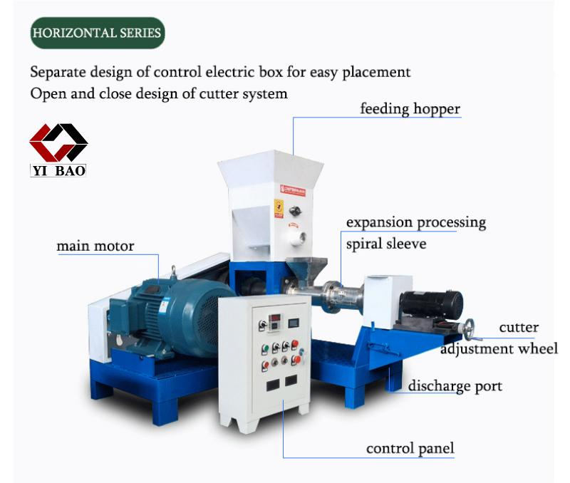 Pet Food/Floating Fish Feed Pellet Machine Cat Daily Meal Production Line Extruder