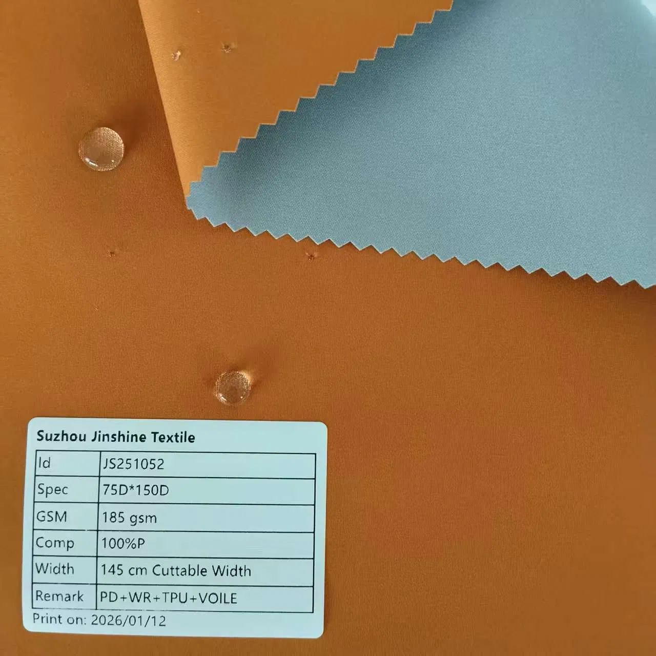 Windproof, Waterproof, Breathable, and Wear-Resistant Pd Wr TPU 3 Layer Laminated Fleece Softshell Functional Polyester Fabric for Outdoor Jacket Ski Wear