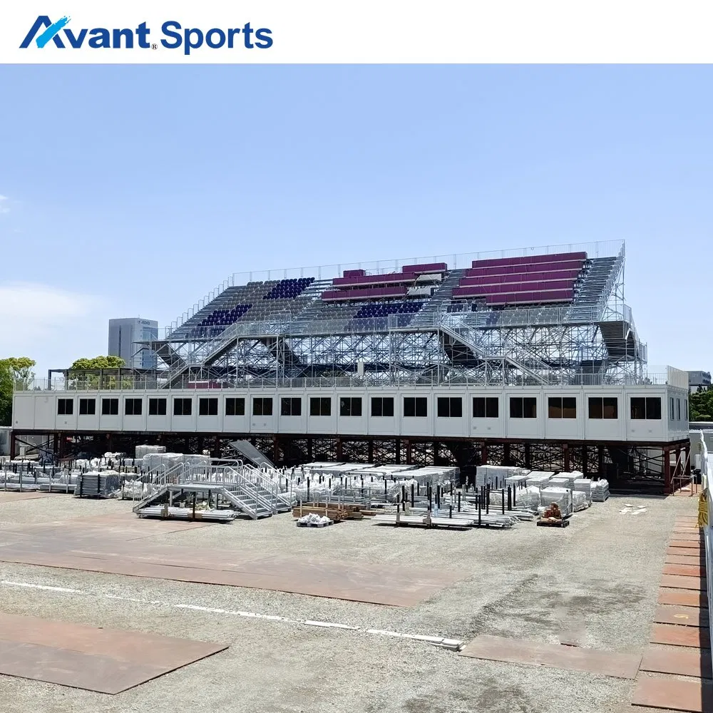 Large Steel Bleacher with Functional Room Stand System