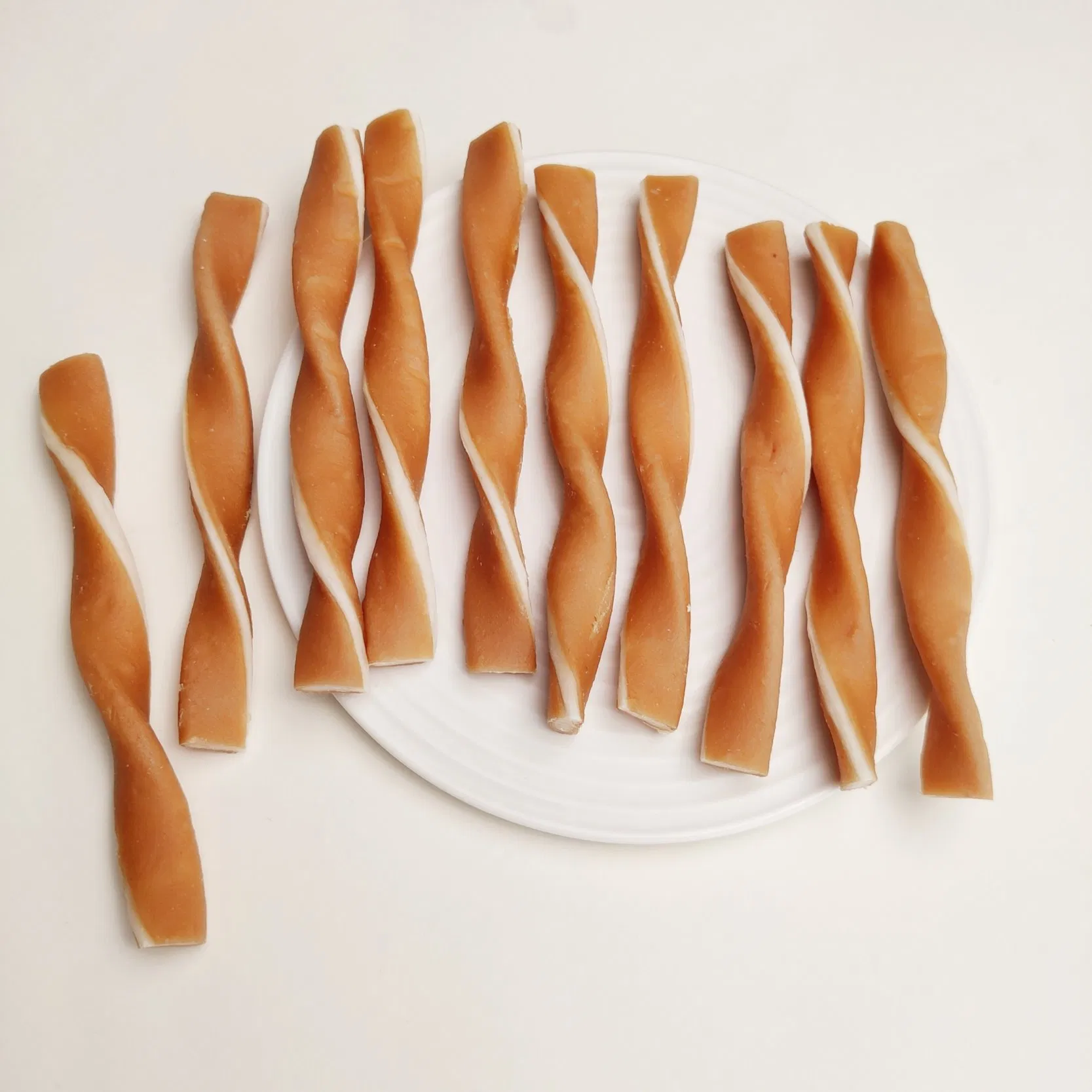 Dental Care Chicken Rawhide Collagen Twists Pet Food Dog Cat Snacks Twist