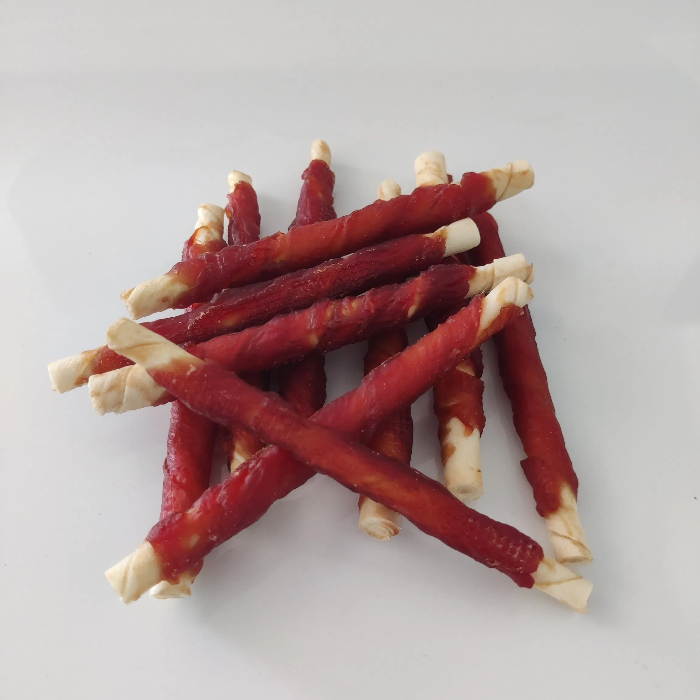 Palatable Dental Care Dog Cat Pet Food Treats Duck Wrapped Rawhide