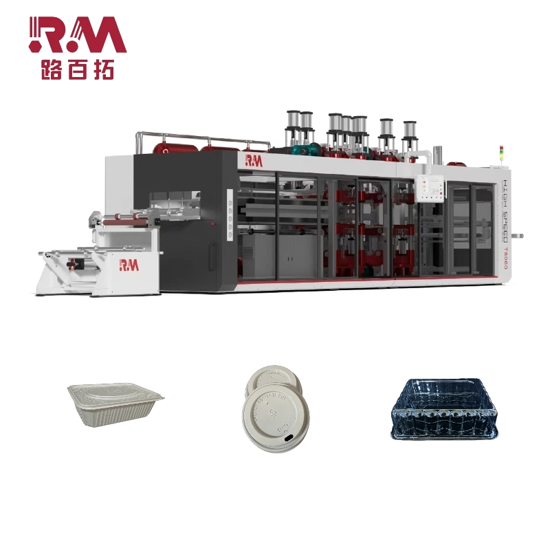 3-Station PP/PS/Pet Thermoforming Machine Disposable Trays &amp; Meal Boxes