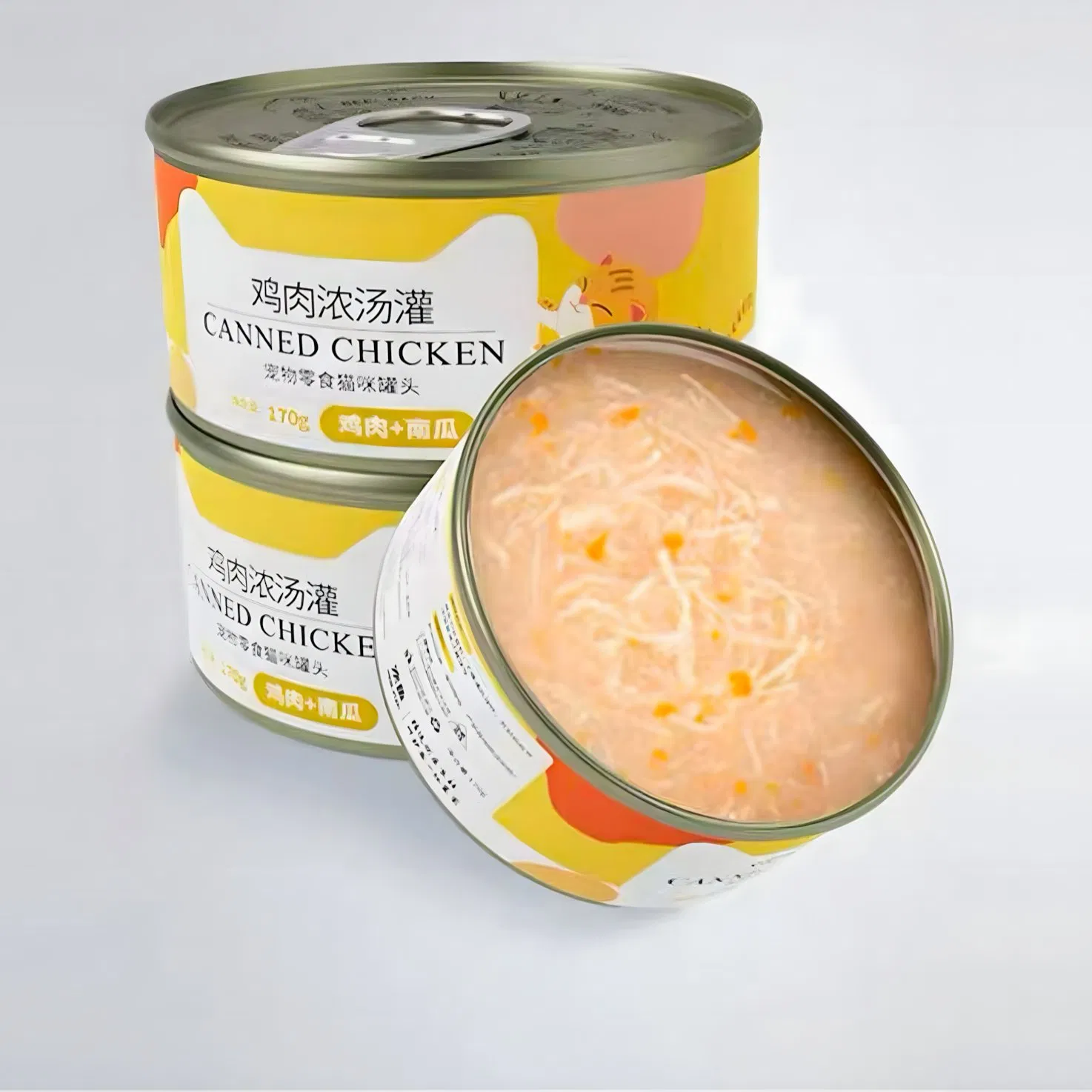 Complete Nutrition Wet Cat Food with Chicken and Vegetables in Gravy for Indoor Cats Weight Management