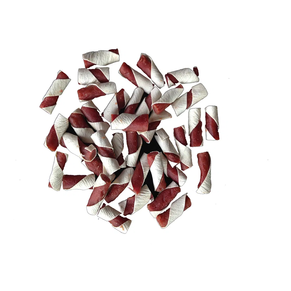 OEM High Protein Pet Treats Duck Sandwich Strips Food for Dogs