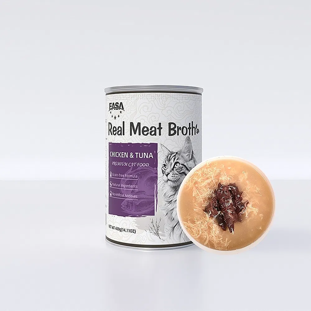 Easy Digest 400g Chicken Meat Broth Pet Can Wet Food for Cat