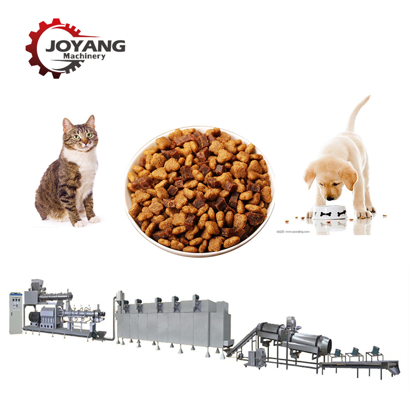 Commercial Animal Pet Pellet Extruder Equipment Kibble Dry Cat Dog Food Making Machine