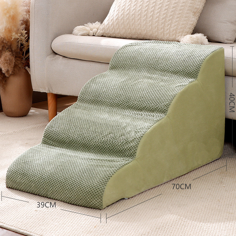 Pet Stairs for Medium-Sized Dogs Ramp with Anti-Slip Steps Pet Bed Sofa