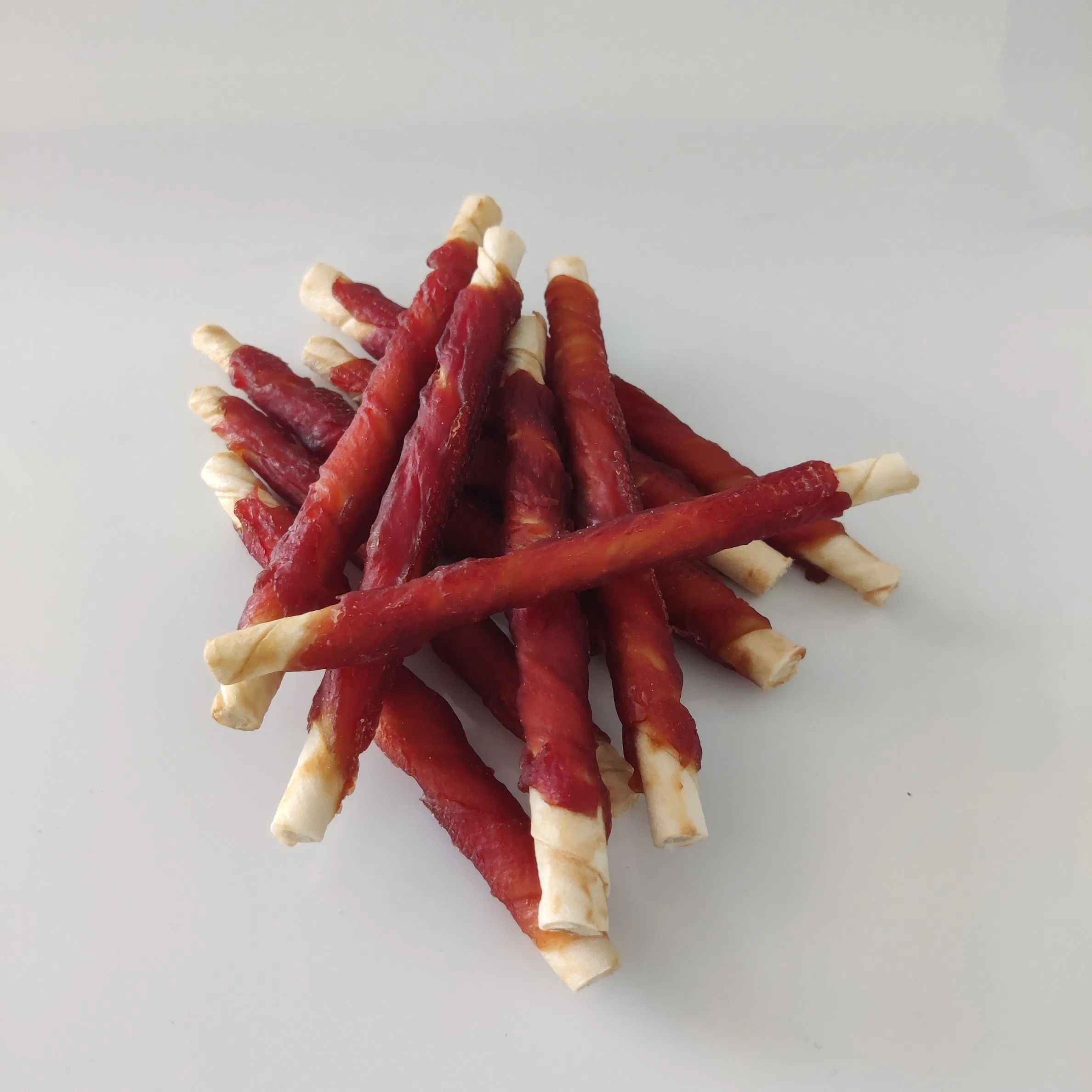 Palatable Dental Care Dog Cat Pet Food Treats Duck Wrapped Rawhide