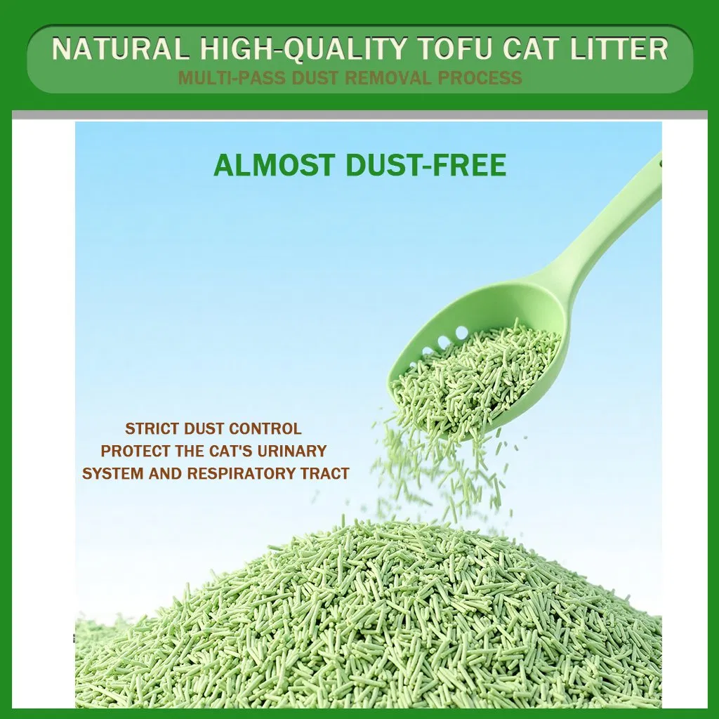Pet Products Low Tracking Eco-Certified Sustainable Cat Litter Sands Nala Arena Para Gatos Fast Clumping OEM Scent 1.5mm Producto Para Mascotas Tofu Cat Litter