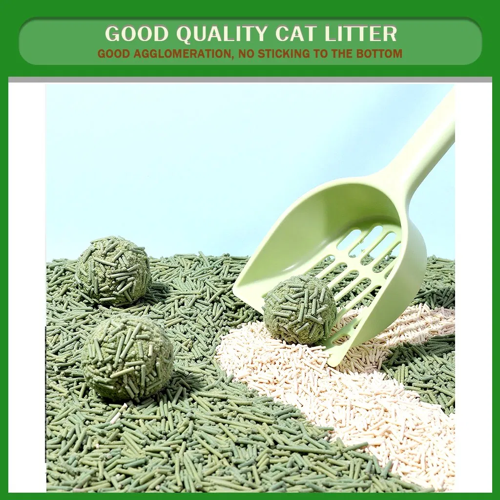 OEM/ODM Manufacturer Price Tofu Cat Litter 1.5mm 100% Eco-Friendly Natural Flushable 2.0mm Original Litter Pure Tofu Cat Litter