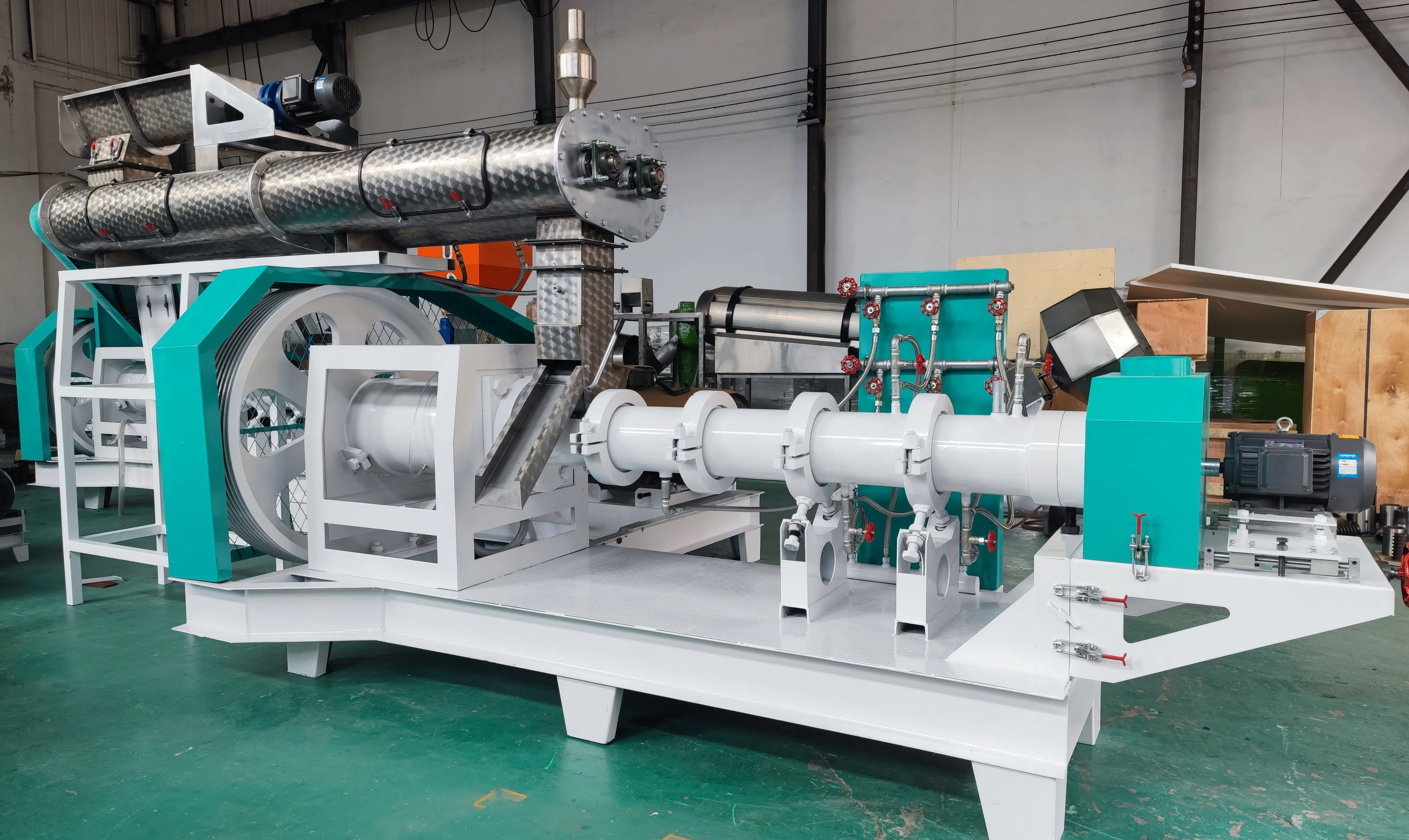 Pet Food Processing Machinery Microwave Drying Equipment Extuder Machine for Fish Meal