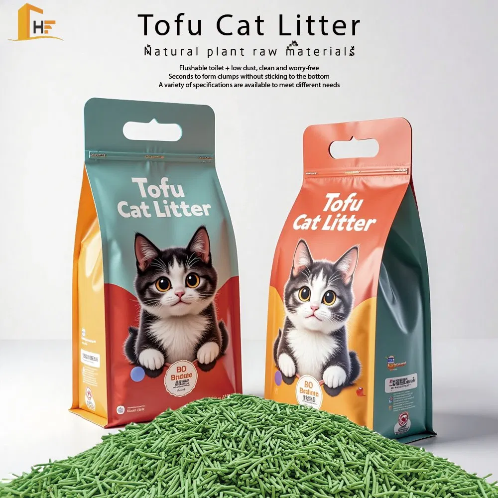 Low Tracking Eco-Certified Cat Litter Sands Silica Sustainable Gel Cat Sand Nala Arena Para Gatos Fast Clumping Pet Products Green Tea OEM Tofu Cat Litter