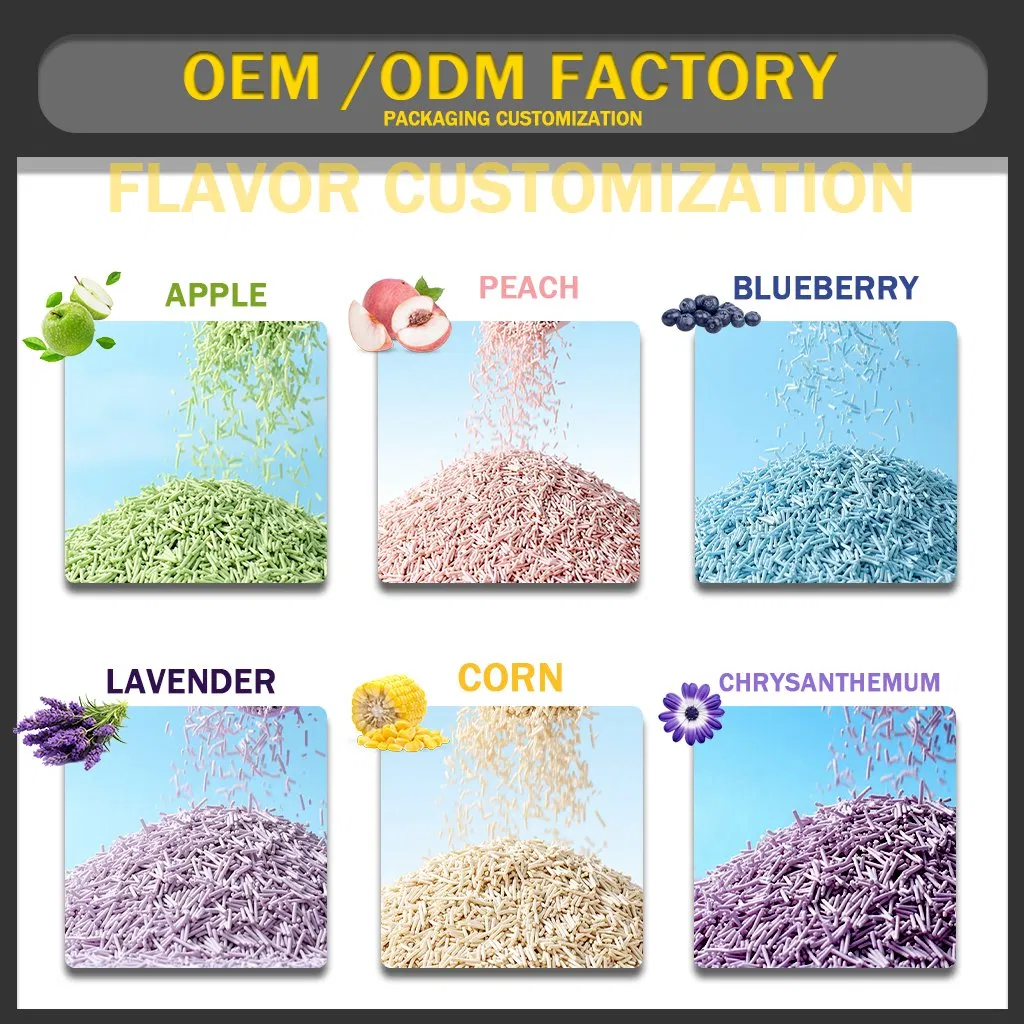Factory Direct Supply Made in China Home Fresh Natural Scented Forms Solid Easy-to-Scoop Clumps Tofu Cat Litter Paw Sense Soft Clumping Tofu Litter for Kittens