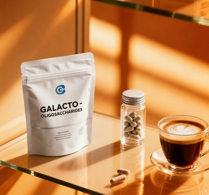 Functional Nutrition Prebiotic Galactooligosaccharide Powder for Developing Microbiota
