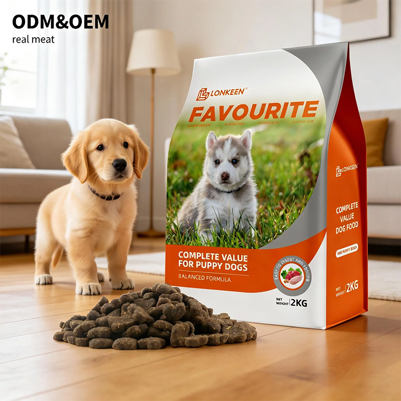 High-Protein Customized Shapes Dry Dog Food with Fresh Vegetables