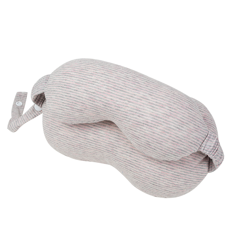 Functional Portable Soft Travel Neck Pillow and Sleep Eye Mask