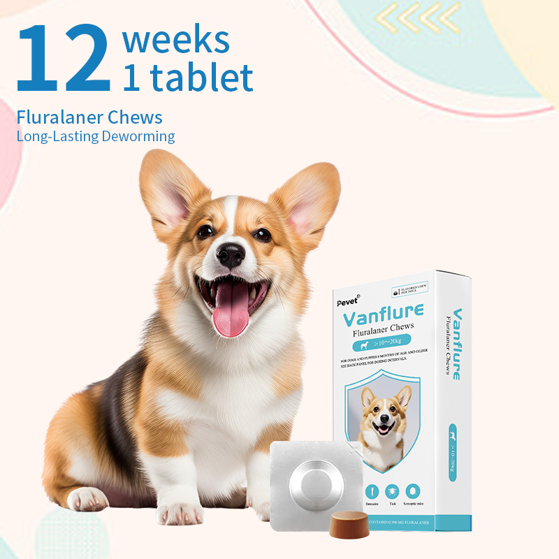 Long-Lasting 12-Week Protection: 10-20kg Dog Deworming Chews