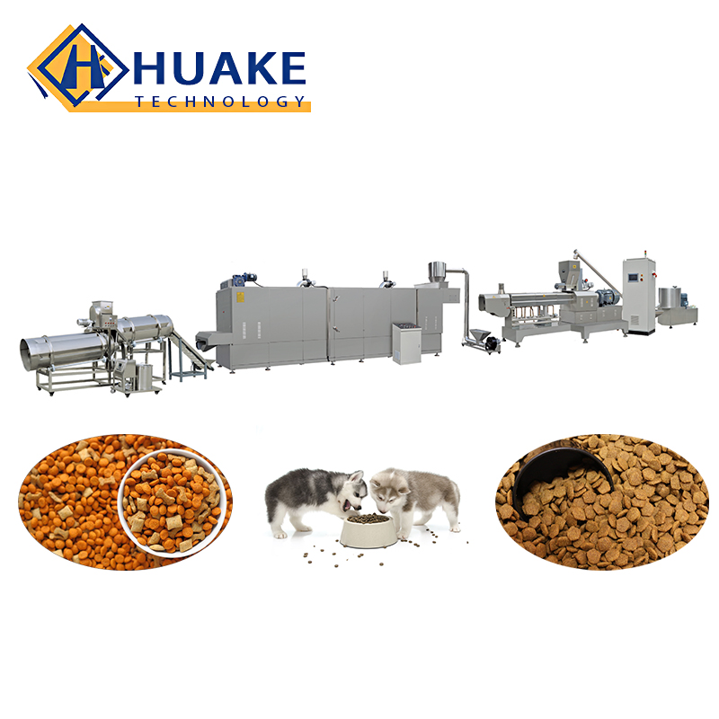 Full Production Line Dry Kibble Pet Dog Cat Food Pellet Making