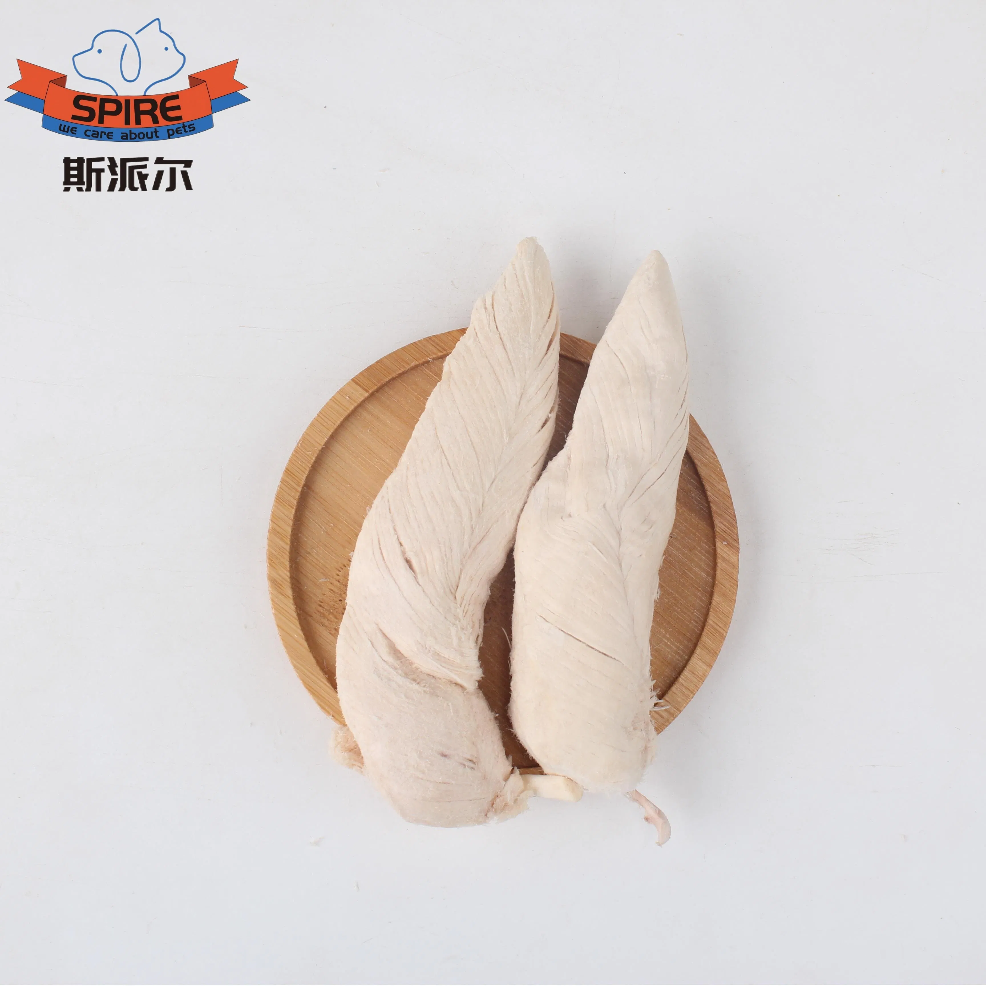 China Manufacturer Wholesale Freeze-Dried Chicken Jerky Organic Training Chicken Breast Pet Snack Manufacturers Dog Cat Snack Pet Food