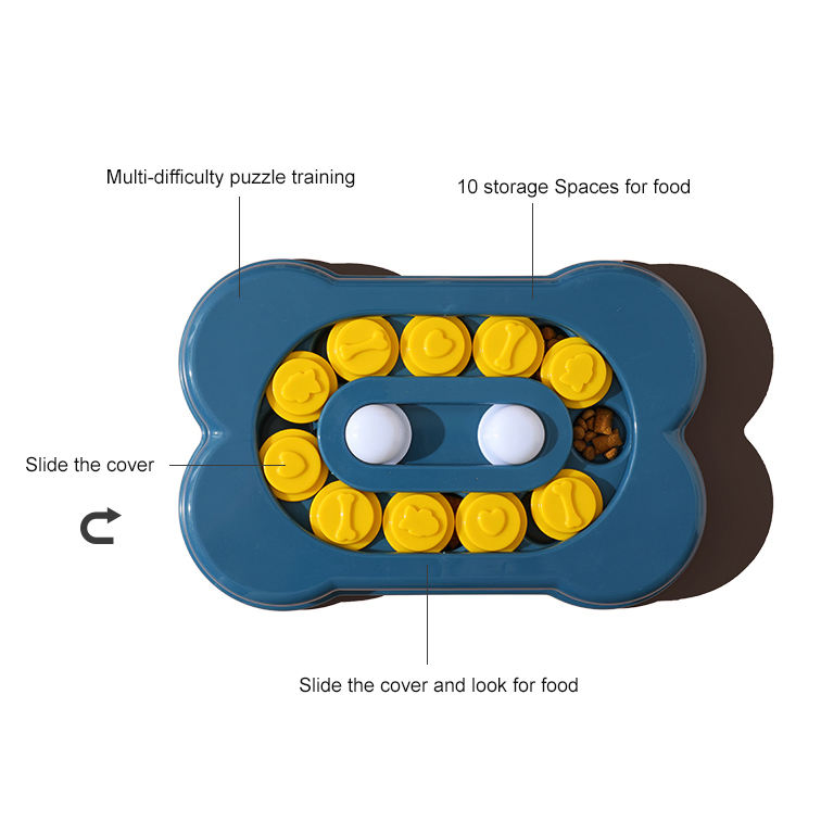 Interactive Pet Iq Dispenser Slow Feeding Toy for Engaging Dog Meals