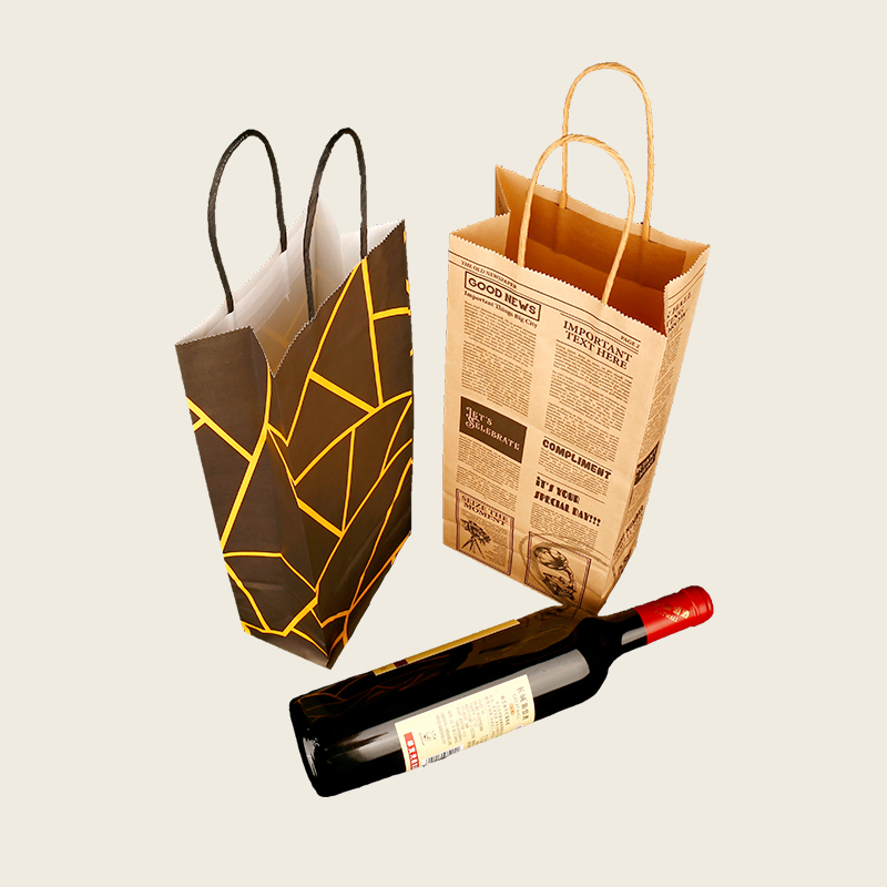 Eco Friendly Paper Bag for Takeout Food with High Quality Kraft Material