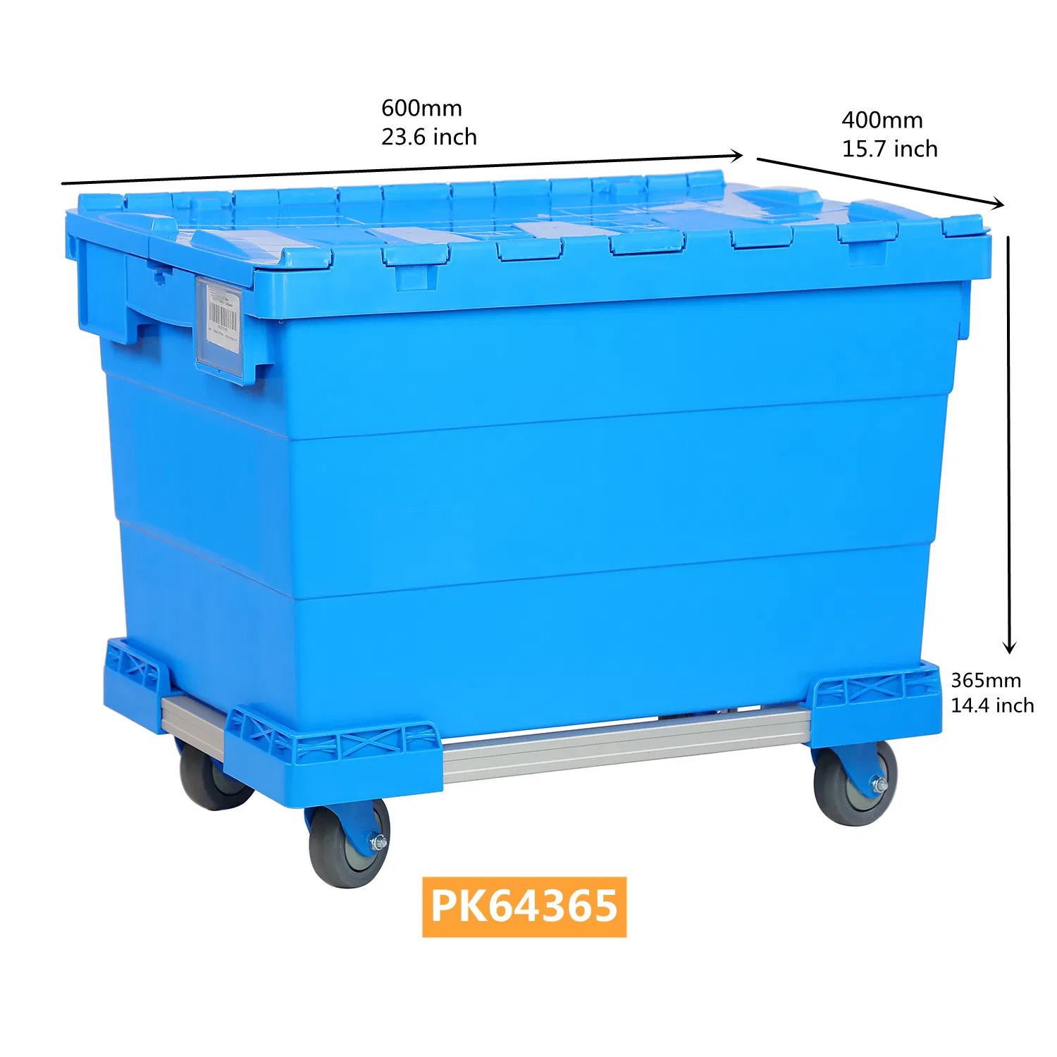 27X17X12 Inch Eco Friendly Industrial Virgin Plastic Stack and Nest Storage Crate for Moving