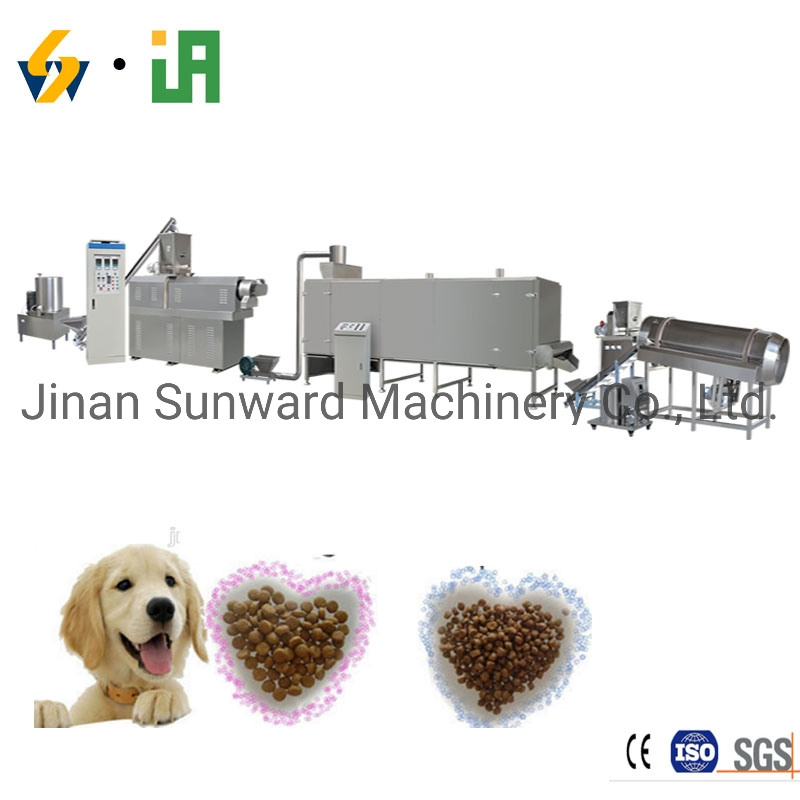 Fully Automatic Kibble Dry Dog Fish Cat Pet Food Machine Pet Feed Making Line