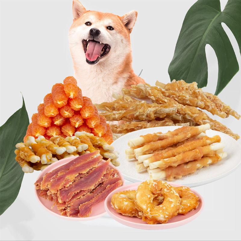Pet Snack OEM Manufacturer High - Quality Dental Care High Protein 200g Chicken Pet Snack Cheese Bone Dog Food