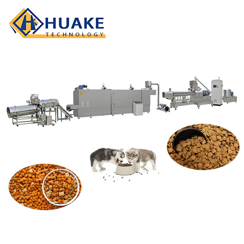 Full Production Line Dry Kibble Pet Dog Cat Food Pellet Making