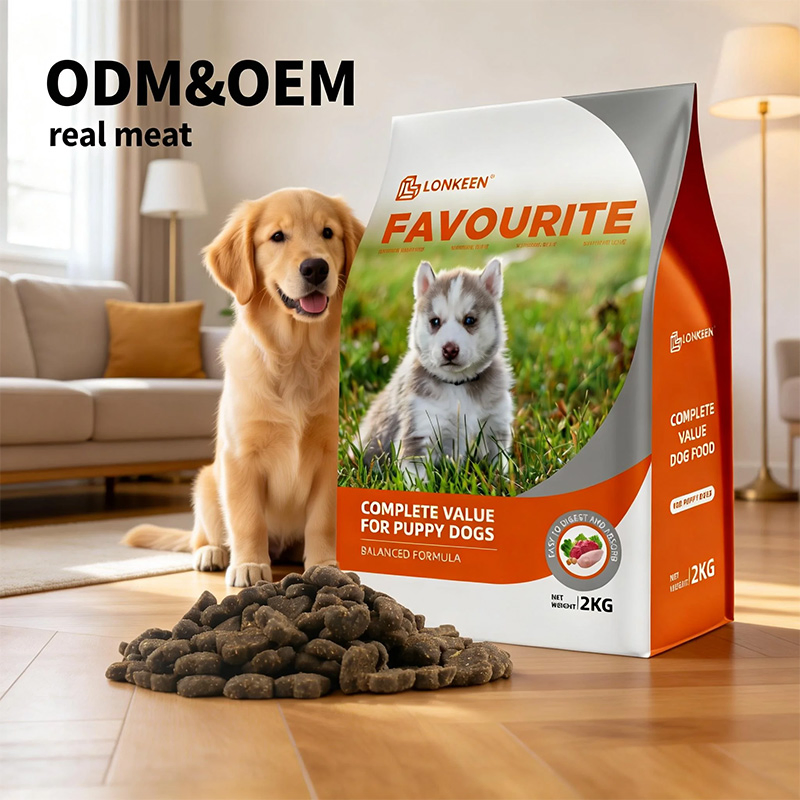 High-Protein Customized Shapes Dry Dog Food with Fresh Vegetables