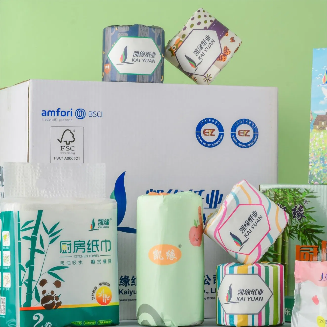 OEM/ODM Factory Eco-Friendly Customizable 1ply/2ply/3ply/4ply White Strong and Absorbable Bamboo Toilet Tissue Paper for Bathroom/Hotel/Home