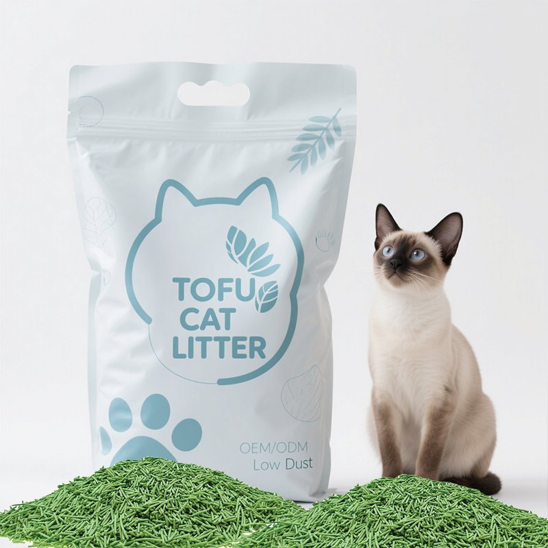 Pet Cleaning Products Pet Litter Accept Customized OEM/ODM Pet Products Made in China Pet Supplies Tofu Cat Litter Quick Clumping Flushable Deodorizing