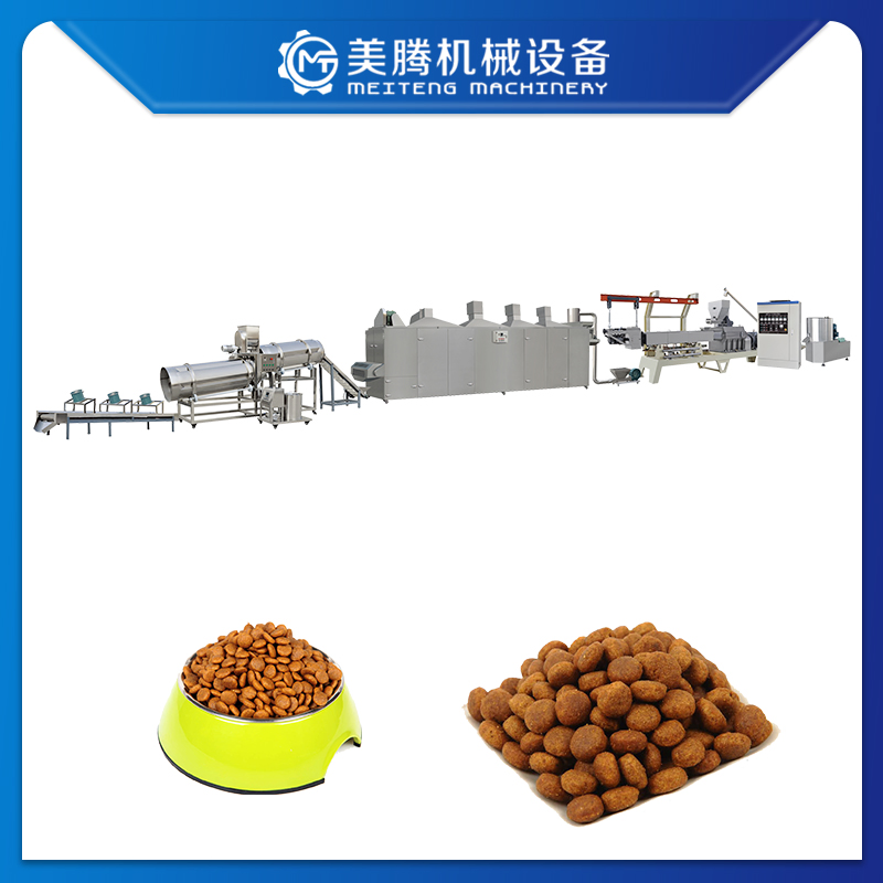 Full Automatic Pet Food Production Line Cat Kibble Dry Dog Food Pellet Processing Extruder Making Machine