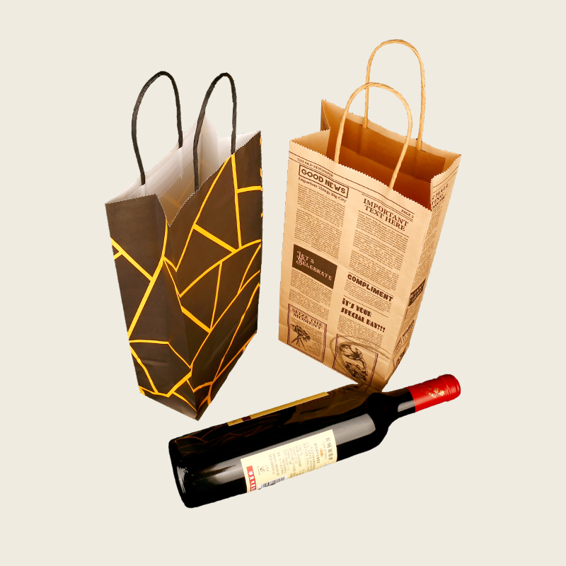 Eco Friendly Paper Bag for Takeout Food with High Quality Kraft Material