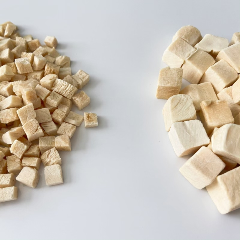 OEM Factory Freeze-Dried Salmon 0.5cm Pet Snack for Cats Dog Food