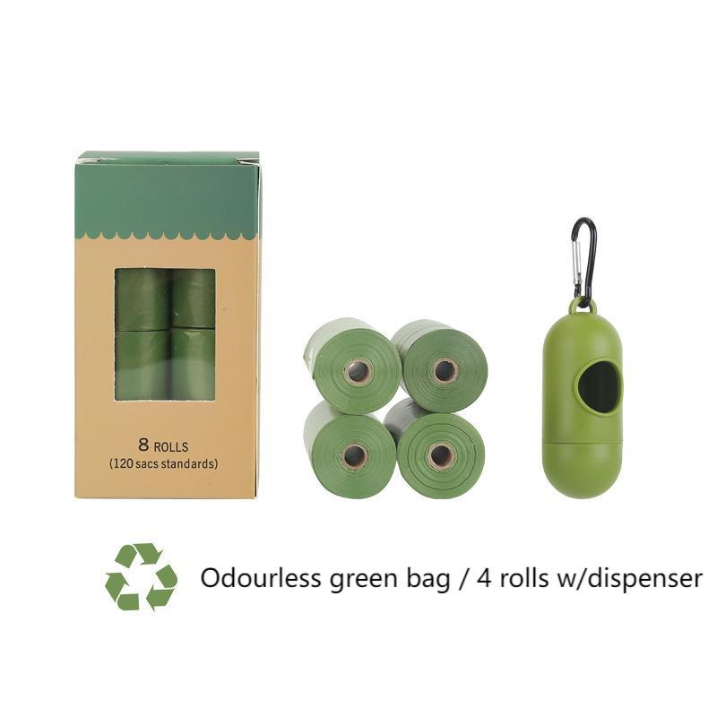 Biodegradable Doggy Roll Replacements for Outdoor Puppy Walking and Travel, Leak Proof and Tear Resistant, Thick Plastic