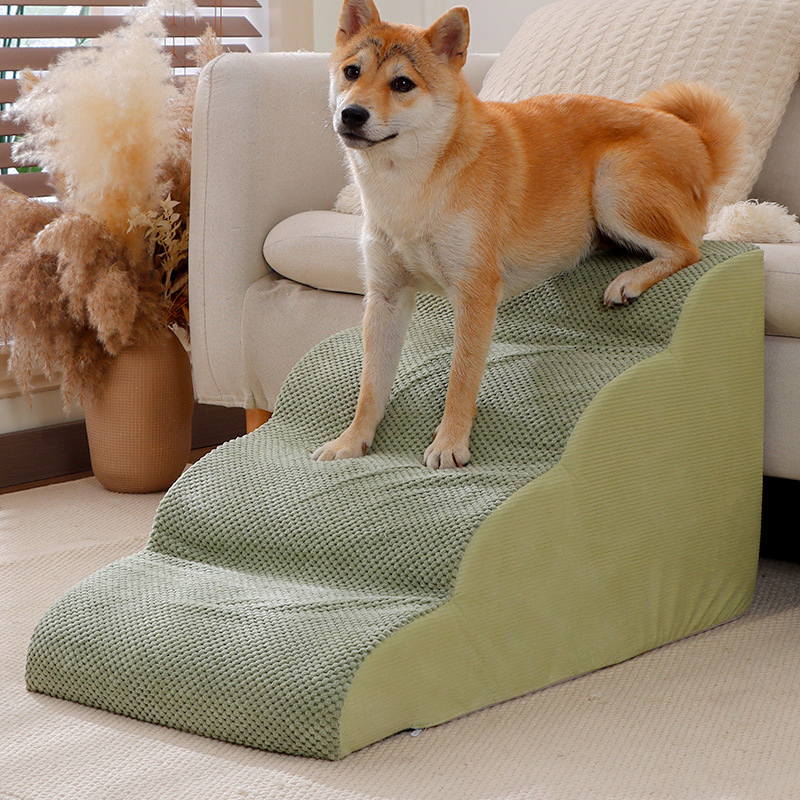 Pet Stairs for Medium-Sized Dogs Ramp with Anti-Slip Steps Pet Bed Sofa