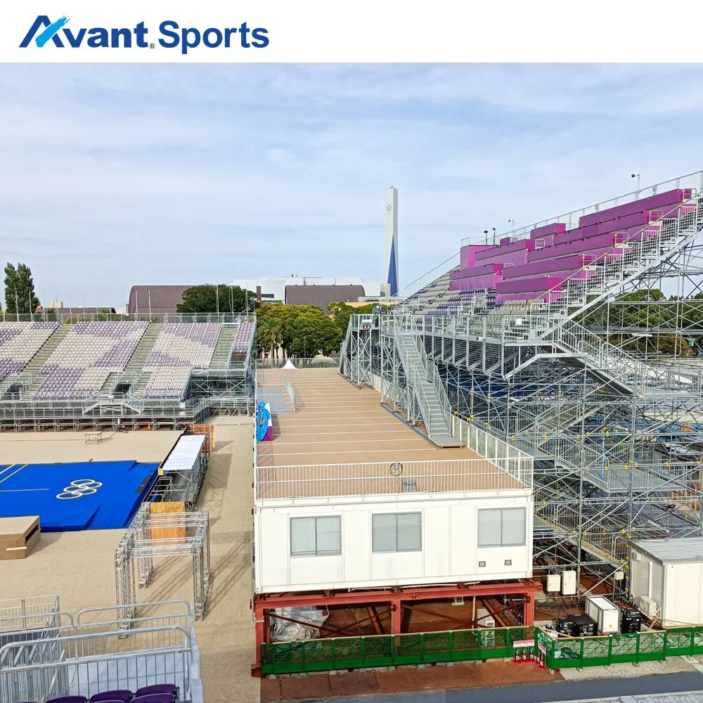 Large Steel Bleacher with Functional Room Stand System