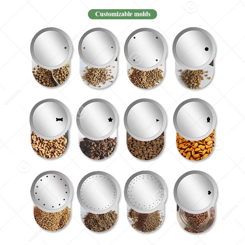 Small Chana Float Fish Pallet Cold Press Pellet Feed Manufacturing Pet Pelletizing Dry Kibble Dog Food Machine Price