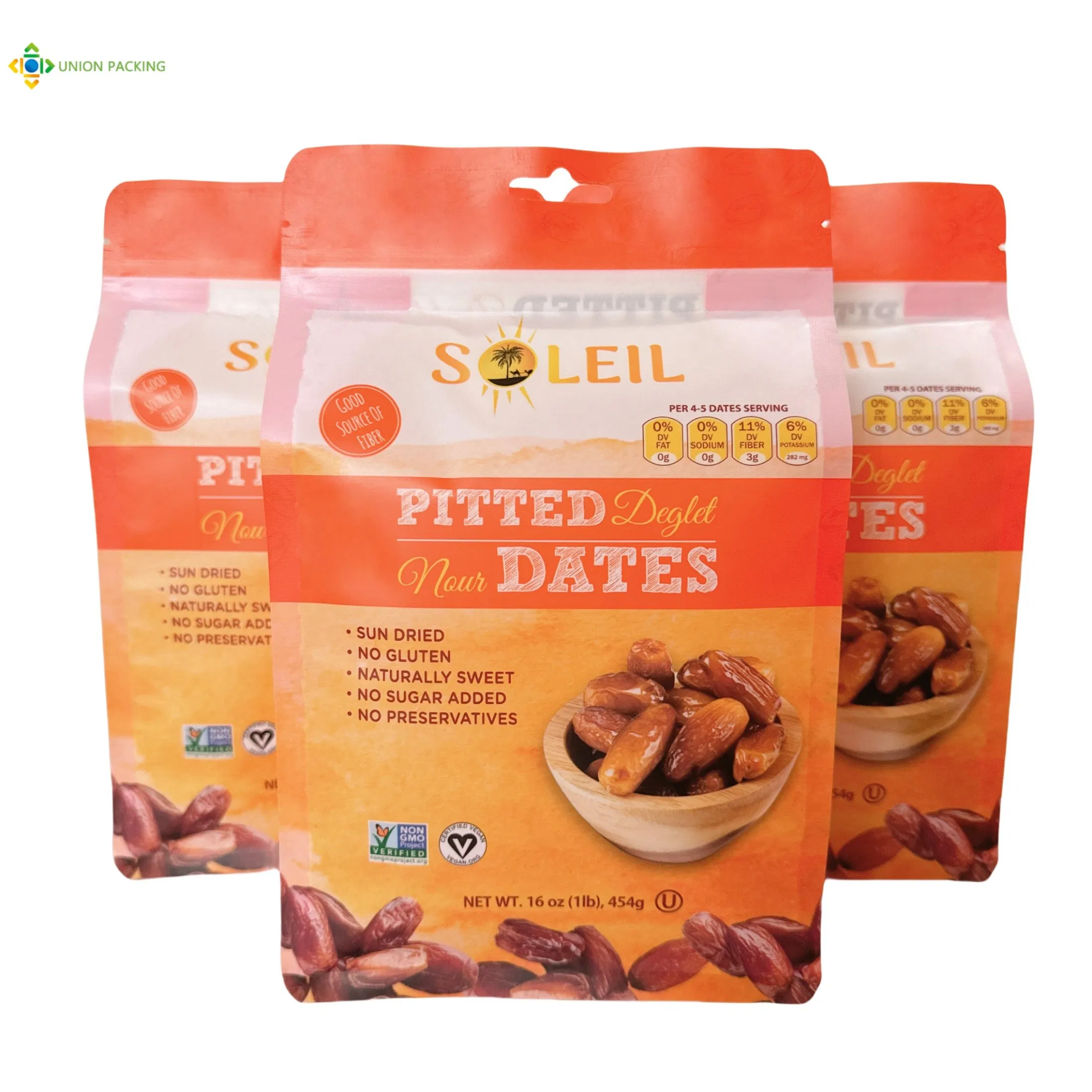 Custom Printed Eco-Friendly 8 Side Seal Pouch for Sustainable Brand Snack Packaging