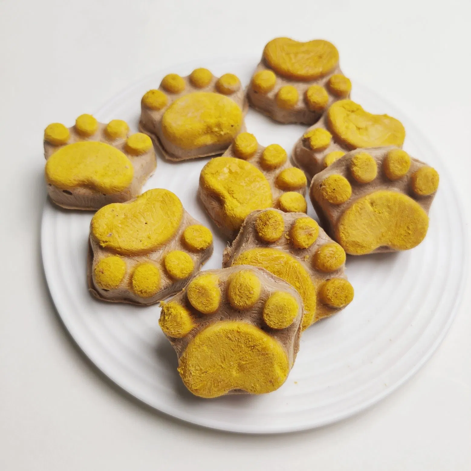 Dog Cat Pet Food Nutrient Rich Freeze Dried Paw Biscuits Yolk Treats